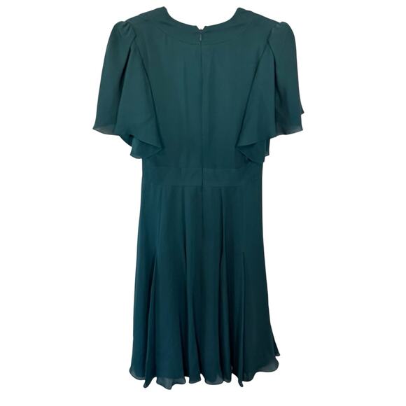 NEW Gucci Green 100% Silk A-Line Dress Short Sleeve Size 42 /6 Italy $2,735 - Picture 6 of 16